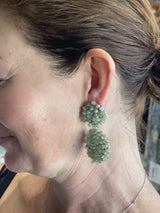 Hara Karamichali Earrings - Green Aventurine