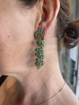 Hara Karamichali Spiral Earrings - Turquoise