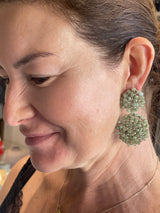 Hara Karamichali Earrings - Green Aventurine