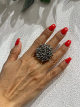Hara Karamichali Hand Crochet Disc Ring