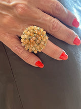 Hara Karamichali Hand Crochet Disc Ring