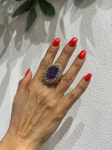 Hara Karamichali Stone Ring - Amethyst