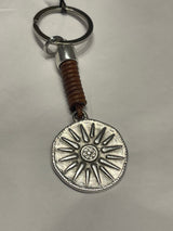 Leather Alexander the Great key ring