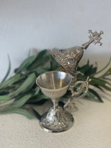 Thimiato - Large Traditional Ornate Orthodox - Silver