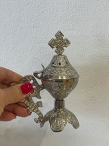 Thimiato - Small Silver Orthodox Design