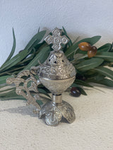 Thimiato - Small Silver Orthodox Design