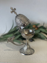 Thimiato - Large Christian Byzantine Orthodox Greek Censer  - Silver