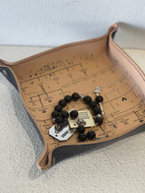 Greek Leather Vide Poche/Tray Large - Genealogical Tree of Gods