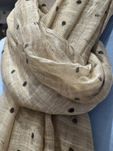 Polka Scarf  - Dusty Pink or Taupe
