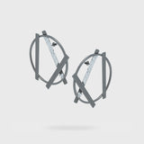 ENIGMA EARRINGS BY KATERINA VASSOU - GUNMETAL