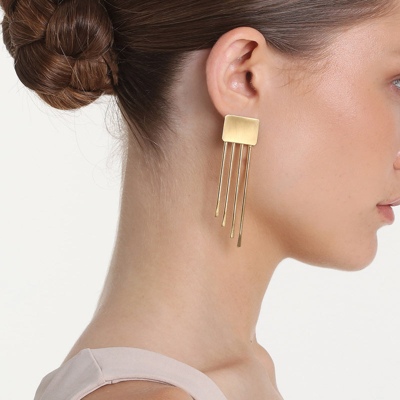 RAYO GOLD EARRINGS BY KATERINA VASSOU