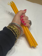 Beeswax scented candles from Greece set of 6