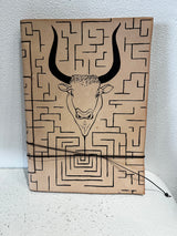 Greek Leather Notebook A5 - Minotaur
