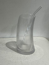 Ribbed Frappe Wave Glass