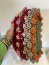 Miss Polyplexi -Naomi Multicolour - Burgundy Crochet Shoulder Bag