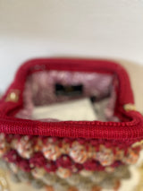 Miss Polyplexi -Naomi Multicolour - Burgundy Crochet Shoulder Bag