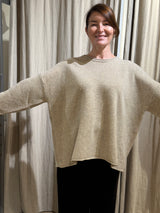Montaigne Pure Lambswool Jumper - Oatmeal