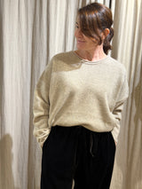 Montaigne Pure Lambswool Jumper - Oatmeal