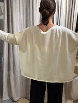 Olivia Pure Lambswool Jumper - Milk