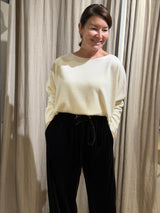 Olivia Pure Lambswool Jumper - Milk