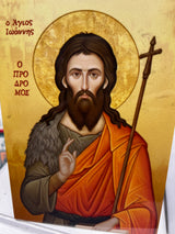 Marble Icon- Saint John the Baptist