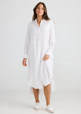 Castro Over shirt - White linen Dress