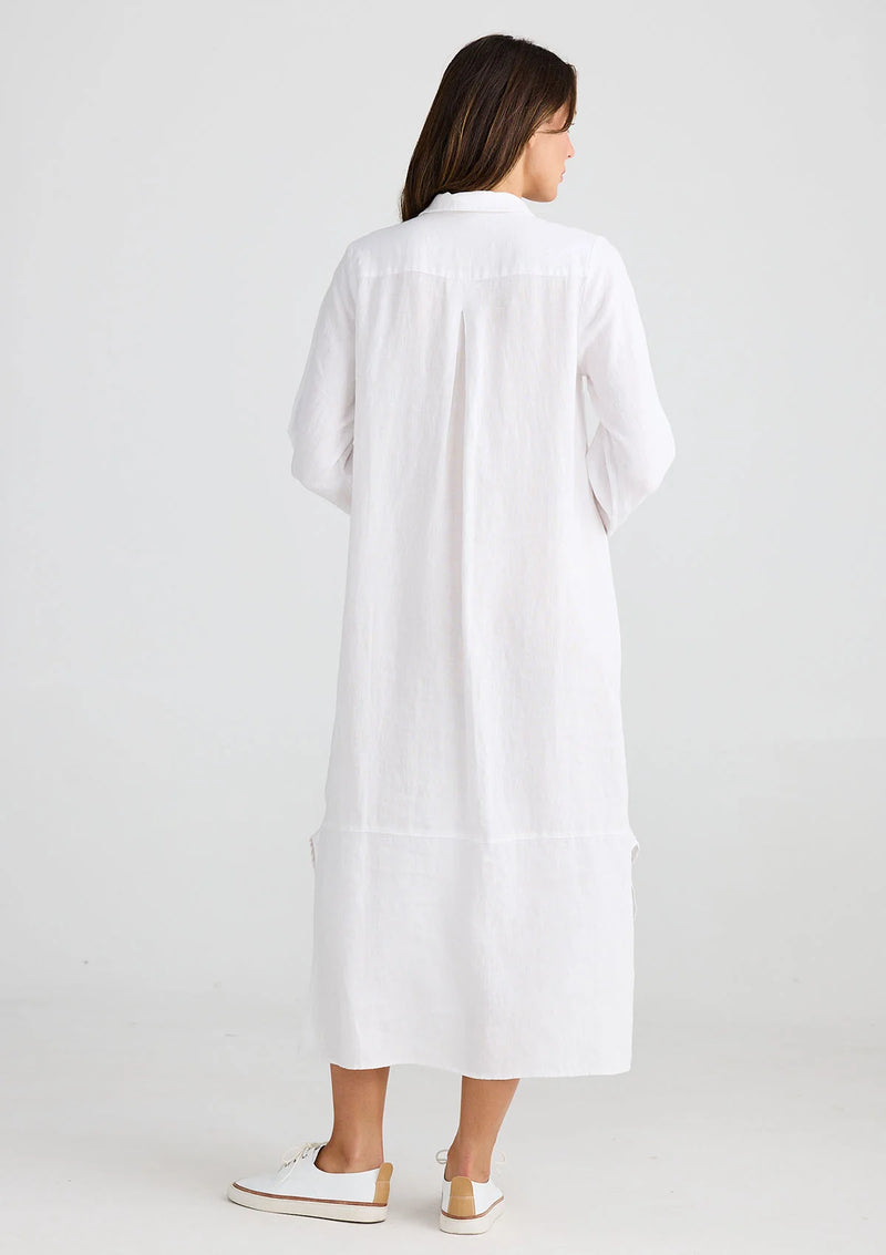 Castro Over shirt - White linen Dress