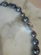 Black Freshwater Pearl Designer Necklace