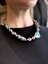 Black Freshwater Pearl Designer Necklace