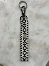 Misirlou Key / Bag Chain - Black with Crystal