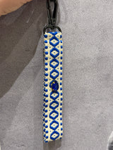 Misirlou Key / Bag Chain - Blue with Crystal