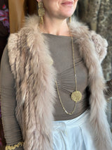 Hara Karamichali Gold Double Disc Necklace