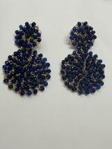 Hara Karamichali Double Disc Earrings - Lapis Lazuli