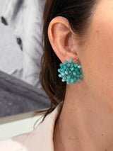 Hara Karamichali Disc Earrings - Turquoise