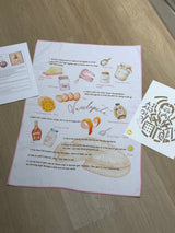 PRE-ORDER Vasilopita Tea towel & Stencil Kit