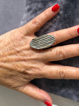 Tina Kotsoni Shield Ring - Gold/Silver