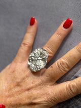 Tina Kotsoni Organic Leaf Ring - Gold/Silver