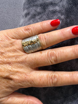Tina Kotsoni Band Ring - Gold/Silver