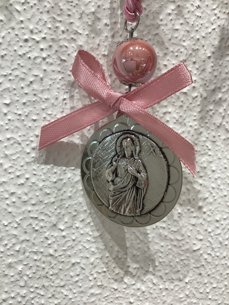 Large Panagia on a Pink Cord