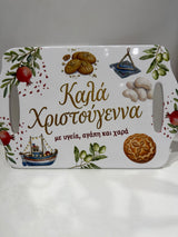 Ceramic Christmas Decor Tray/ Trivett - Καλά Χριστούγεννα
