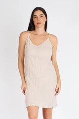 Cotton Slip Dress - Ecru