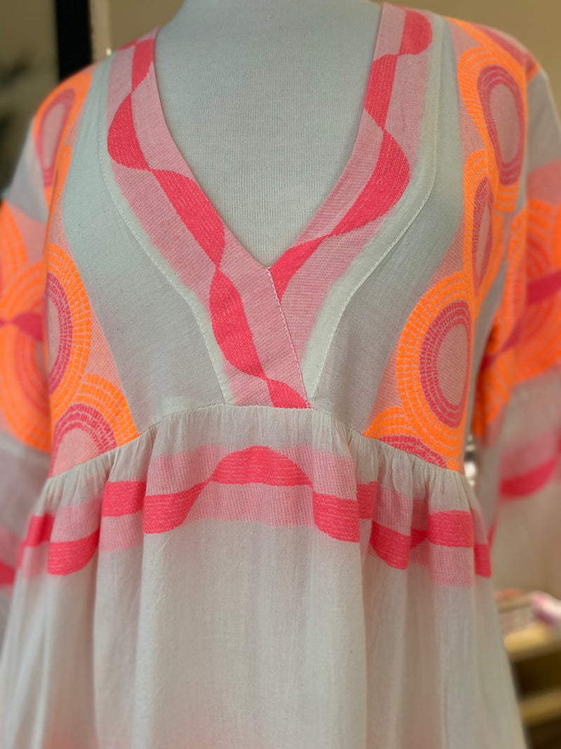 Alkisti Fuschia Orange Dress