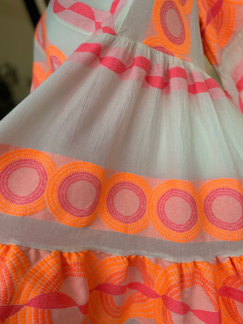 Alkisti Fuschia Orange Dress