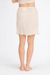 Cotton Half Slip Skirt - Ecru