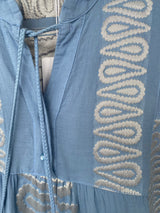 Hydra light blue and White Dres