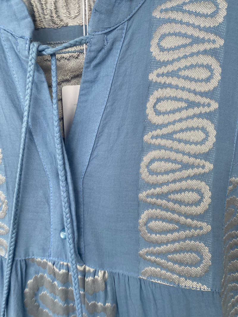Hydra light blue and White Dres