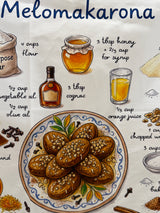 MELOMAKARONA COTTON TEA TOWEL