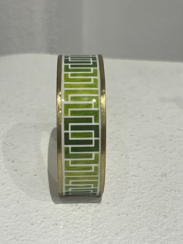 Greek Cuff bracelet - Green Links
