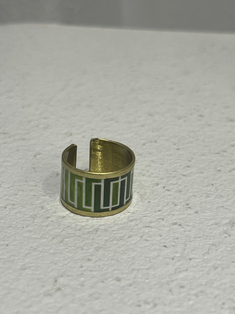 Greek ring Green Chain