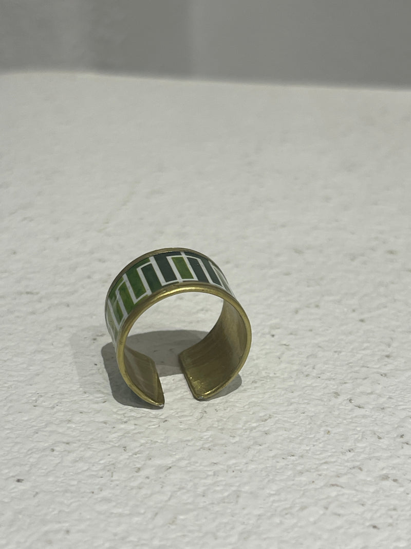Greek ring Green Chain
